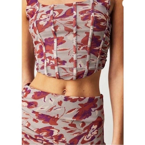 Free People Lilac Galaxy Corset Top Only XS - Picture 2 of 12